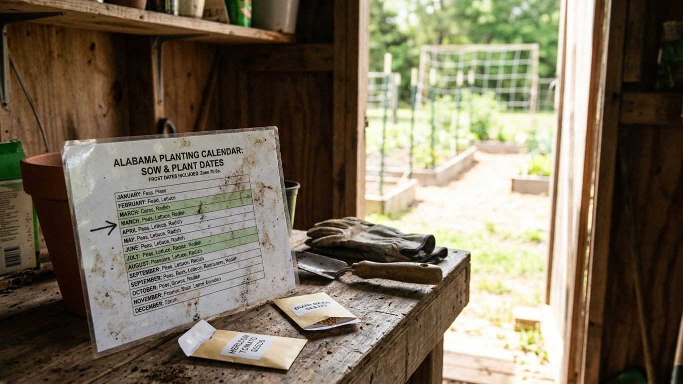 Alabama Planting Calendar: When to Sow and Plant, Frost Dates Included
