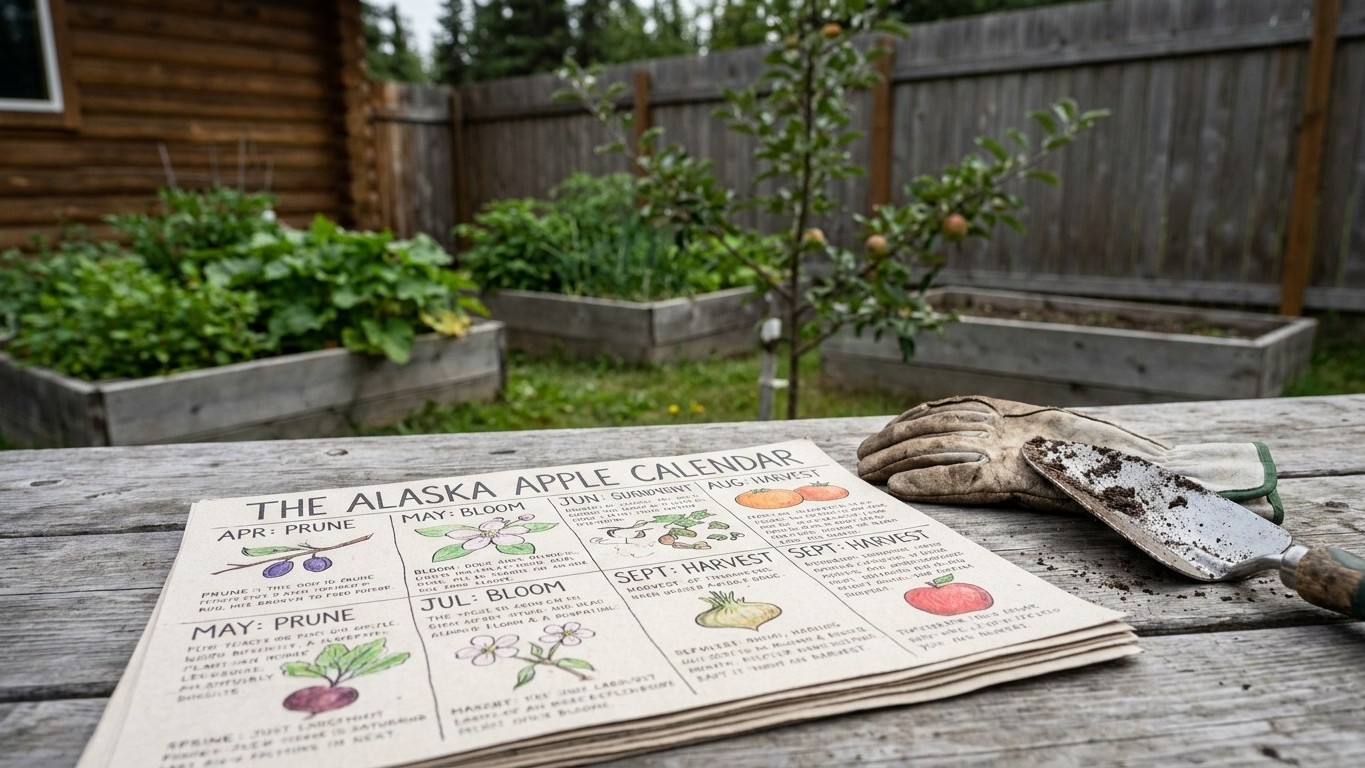 The Alaska Apple Calendar, Stage by Stage
