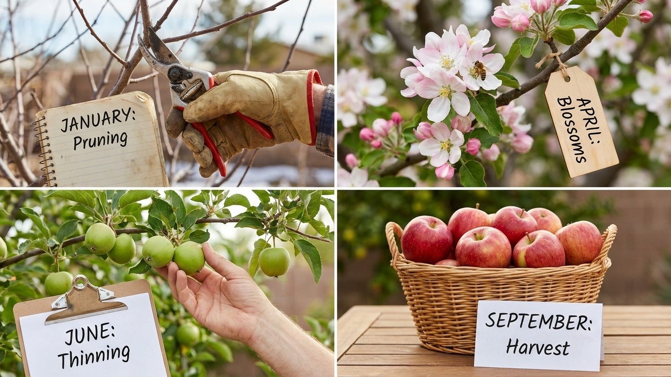 The Arizona Apple Calendar, Stage by Stage
