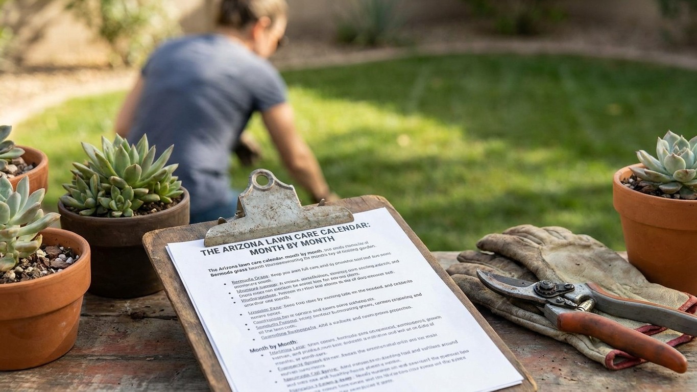 The Arizona Lawn Care Calendar, Month by Month