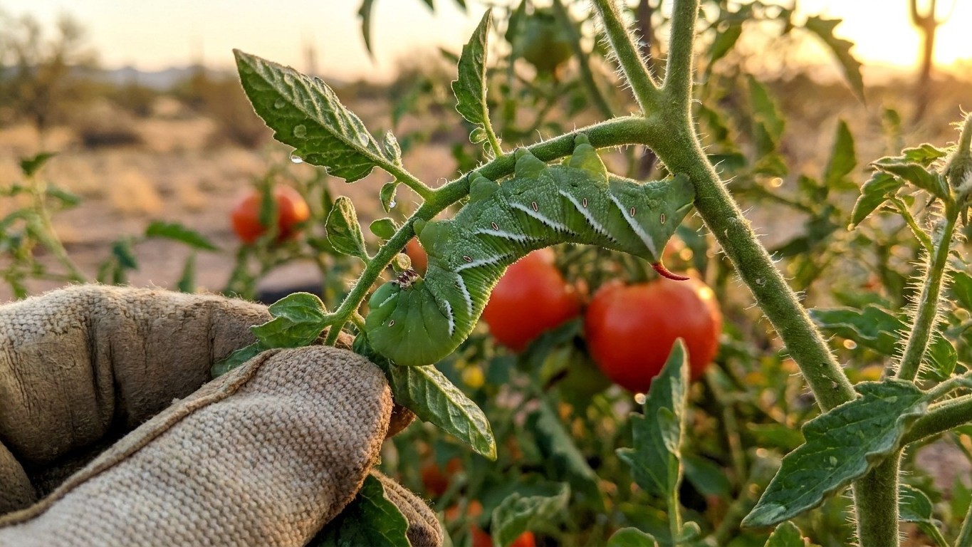 Tomato hornworm in Arizona: When It Shows Up and What Stops It