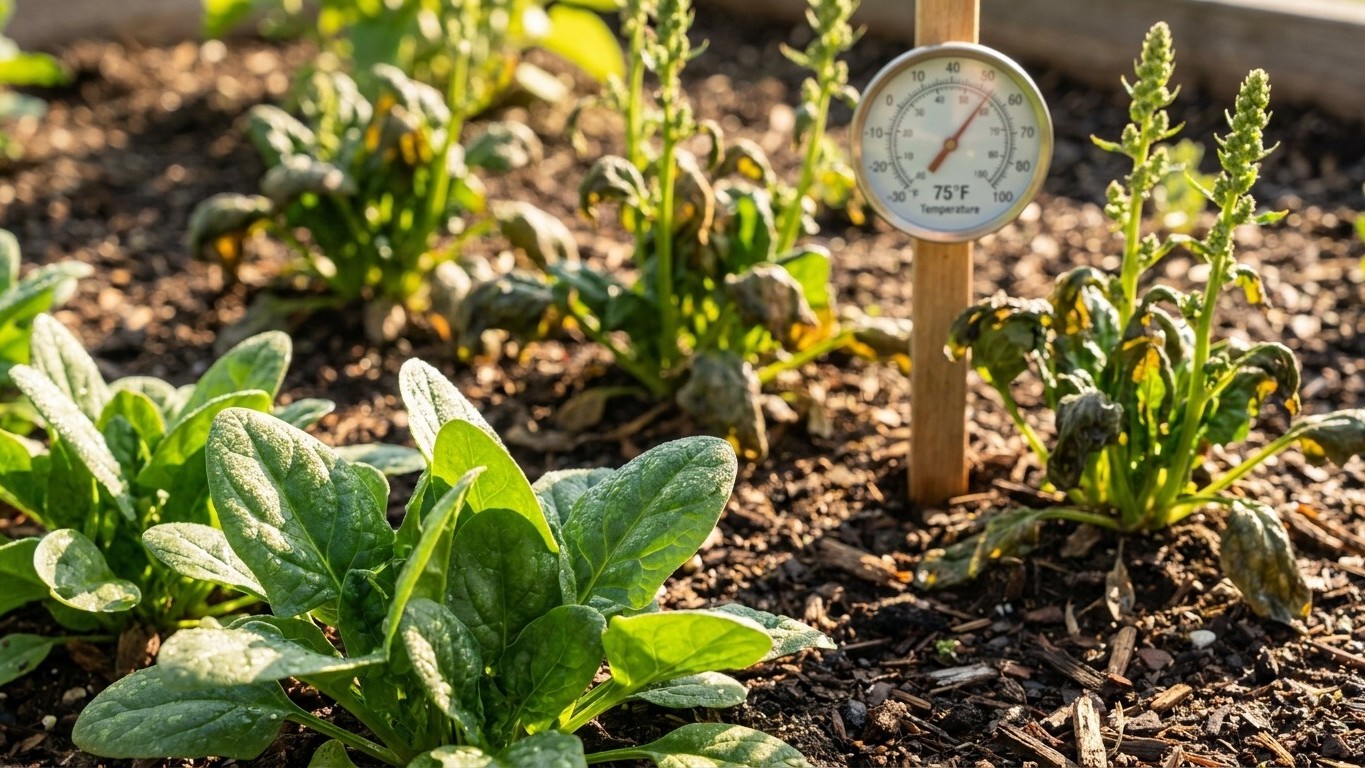 Why Spinach Turns Bitter: the 75 F Line