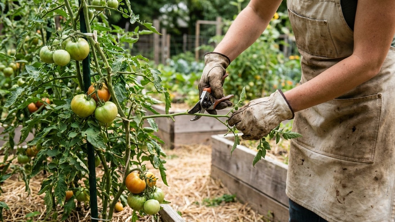 Pruning Tomato Plants
