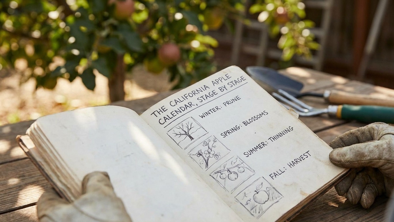 The California Apple Calendar, Stage by Stage