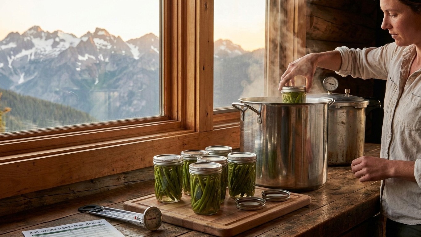 Canning at Altitude: Why the Same Jar Needs Longer