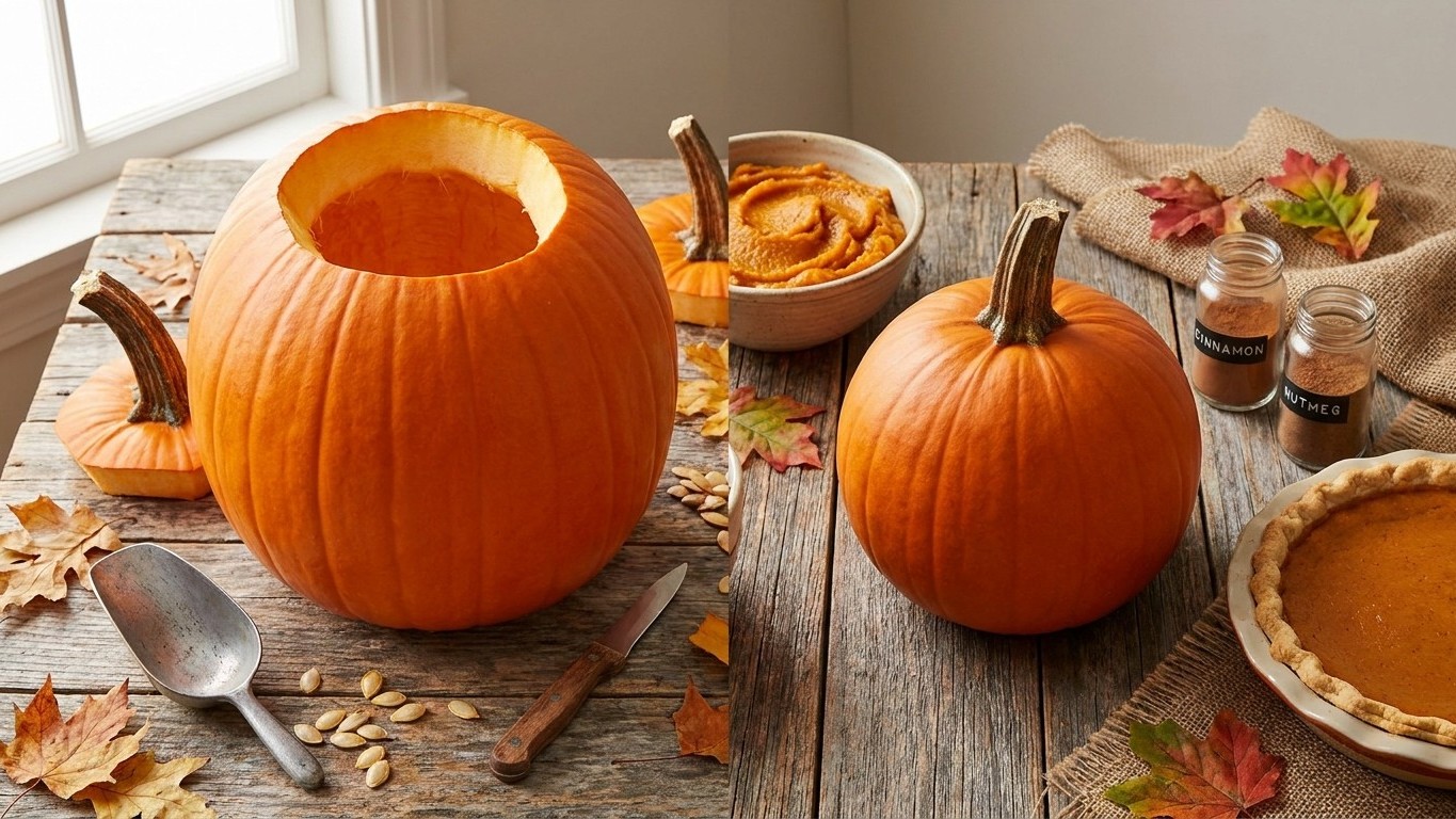 Carving Pumpkin or Pie Pumpkin? They Are Not the Same Fruit