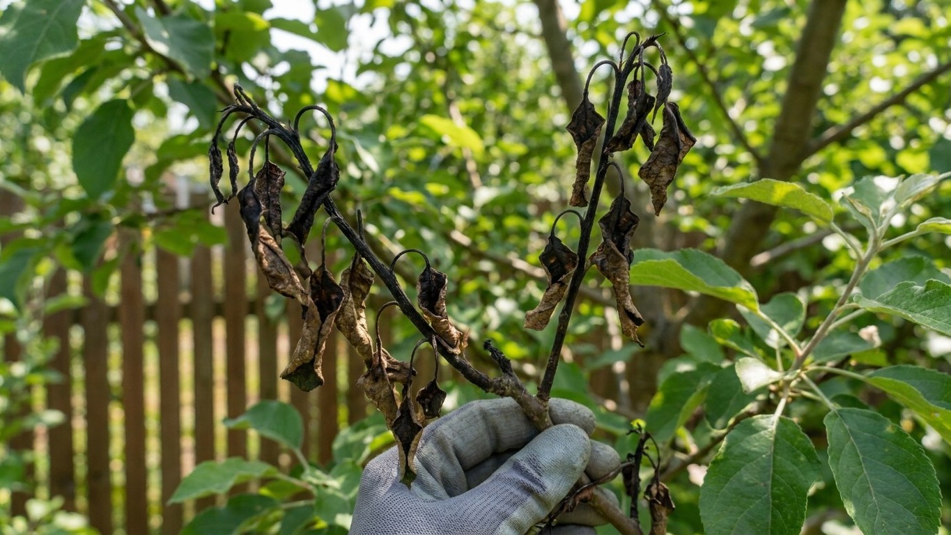 Fire Blight: Shoots That Look Scorched in Midsummer