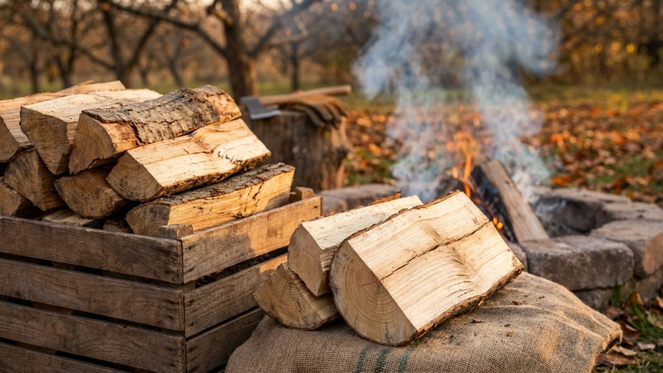 Apple & Crabapple as Firewood: Heat, Smoke and Sparks