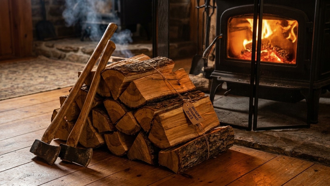 Hickory as Firewood: Heat, Smoke and Sparks
