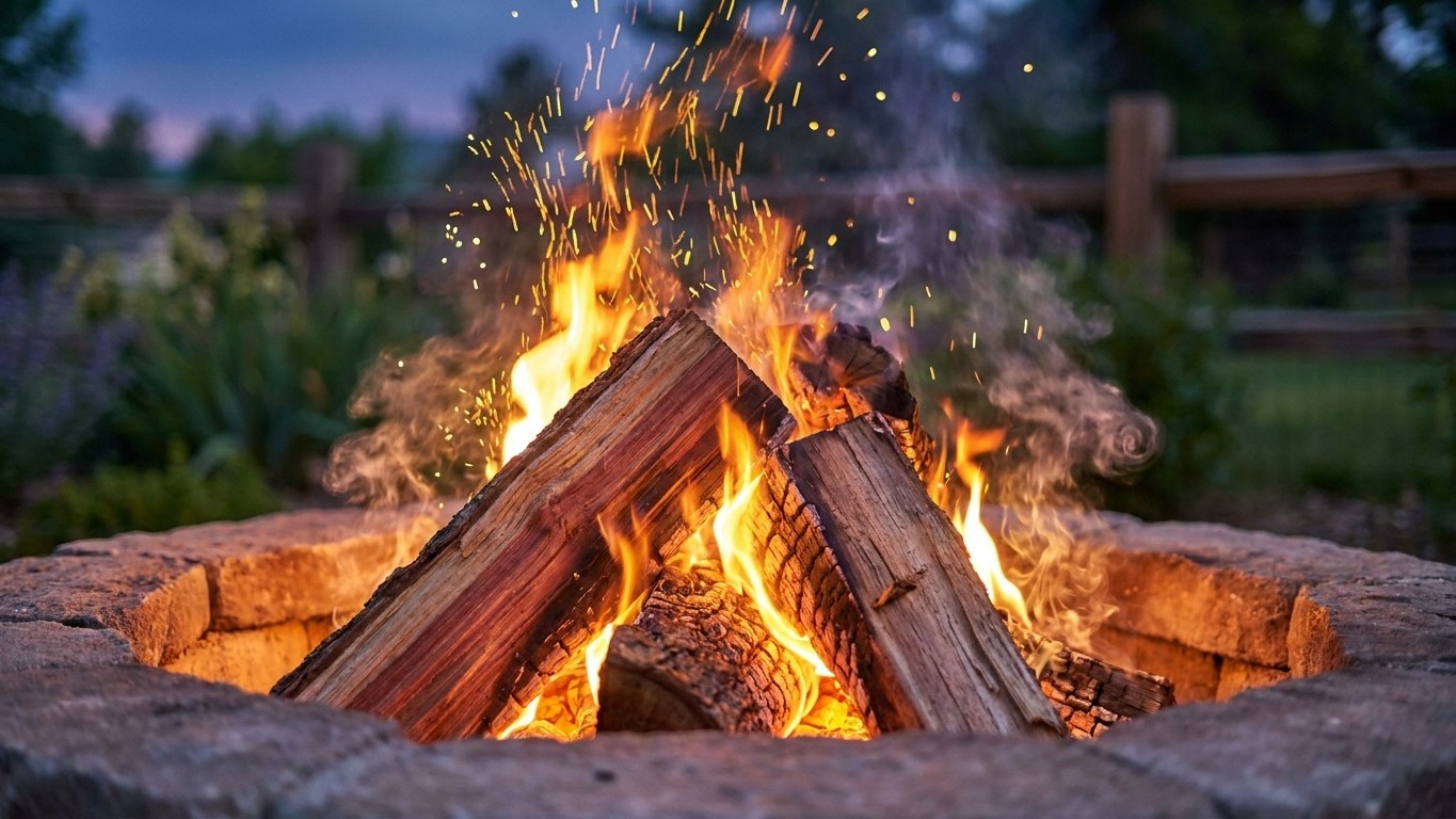 Redcedar / Rocky Mt. Juniper as Firewood: Heat, Smoke and Sparks