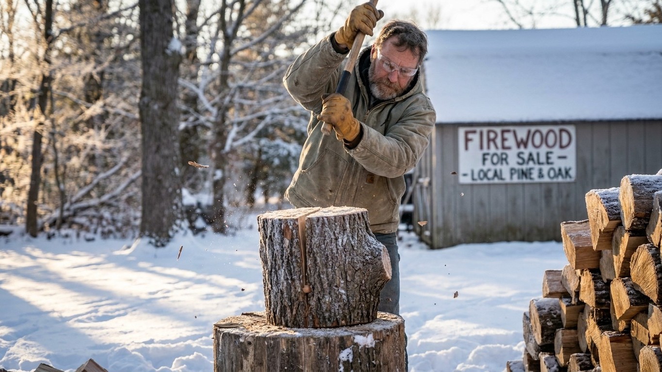 Splitting Firewood: When and How