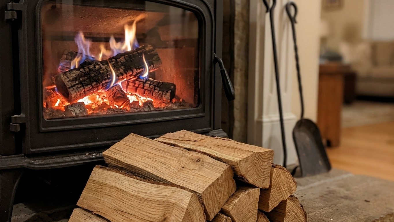 White oak as Firewood: Heat, Smoke and Sparks
