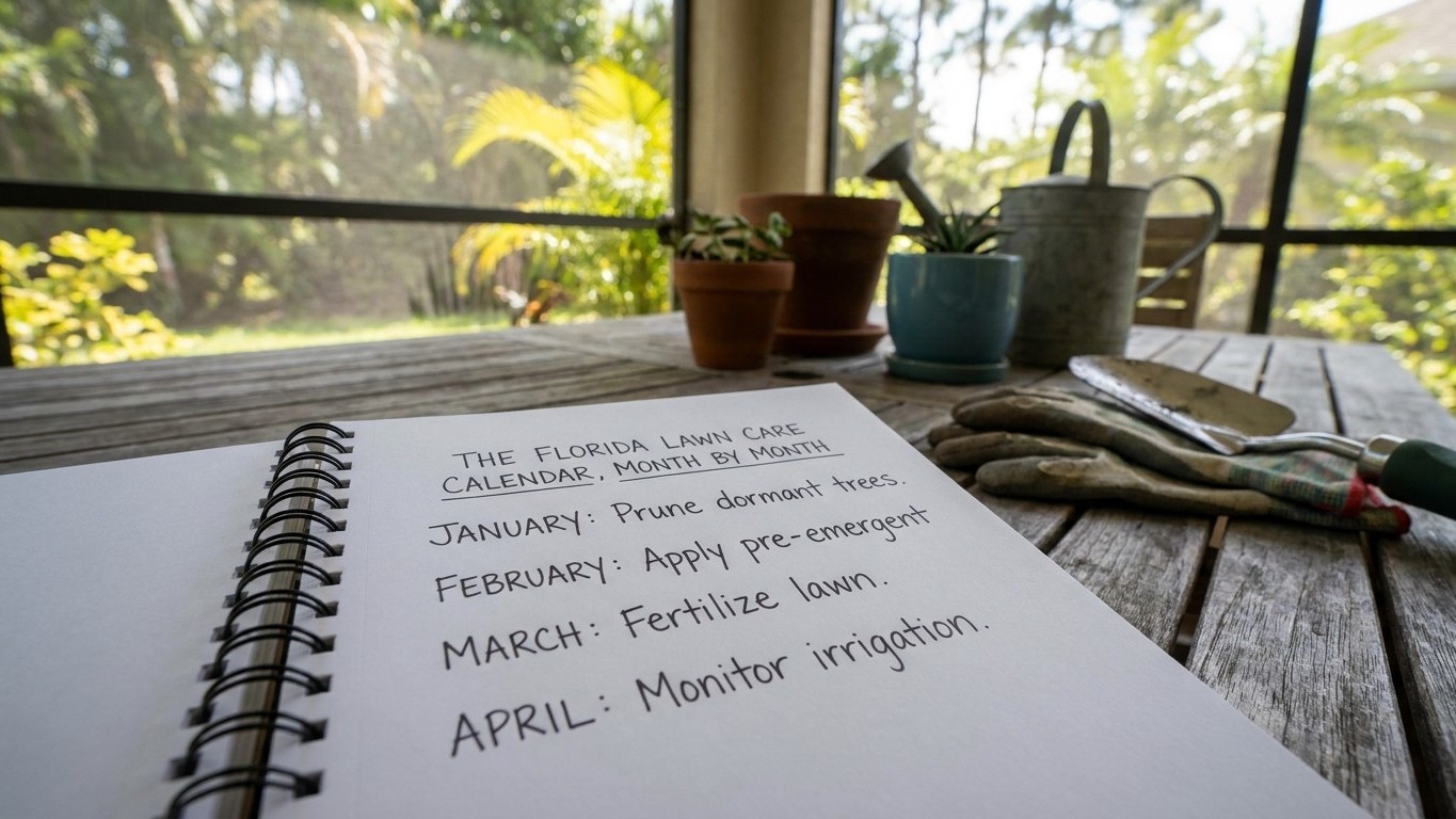 The Florida Lawn Care Calendar, Month by Month