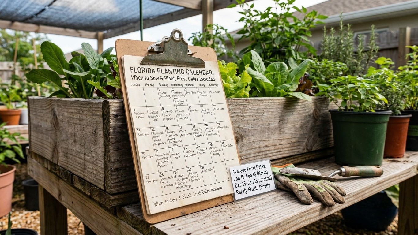 Florida Planting Calendar: When to Sow and Plant, Frost Dates Included