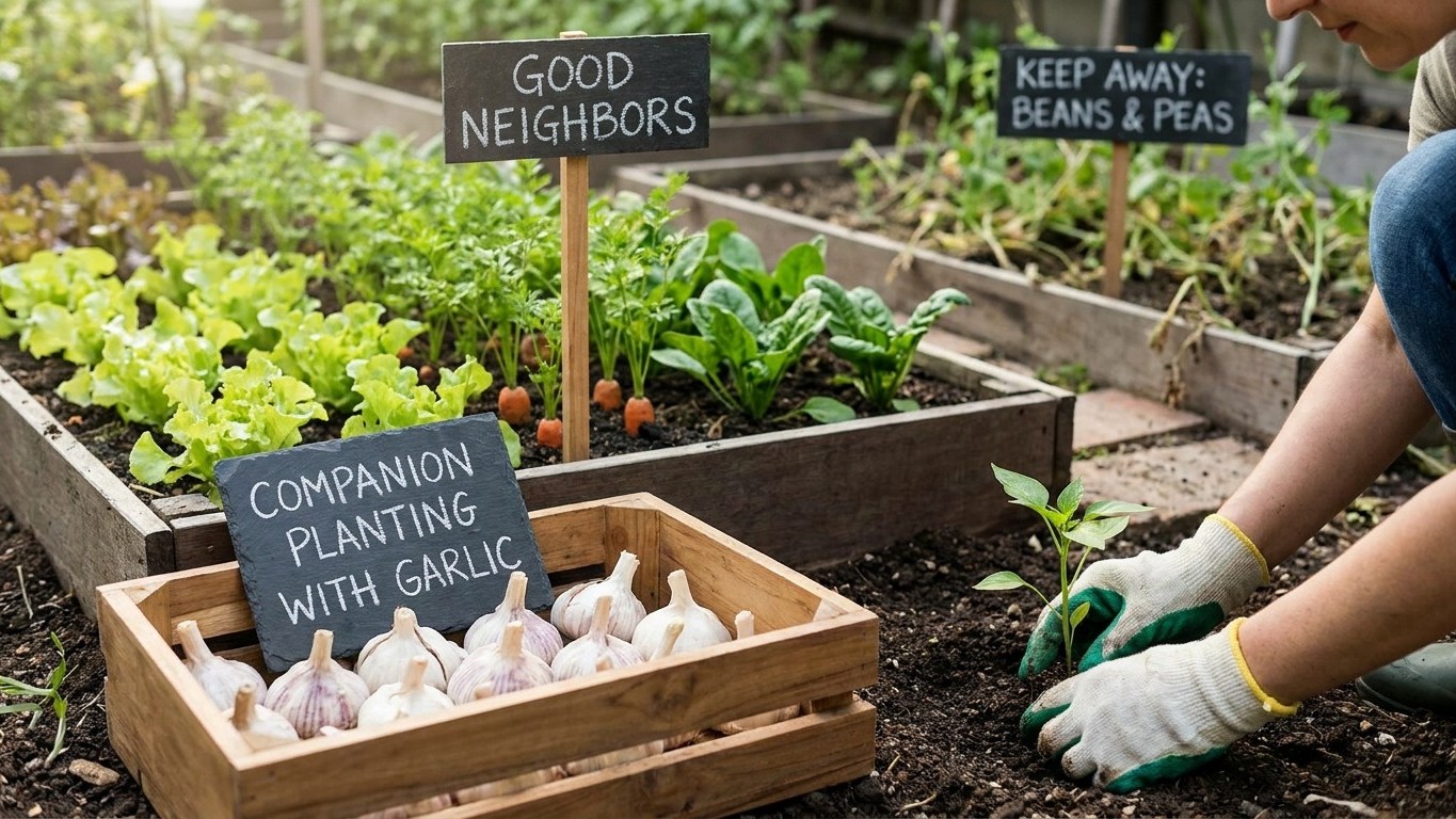 What to Plant With Garlic, and What to Keep Well Away