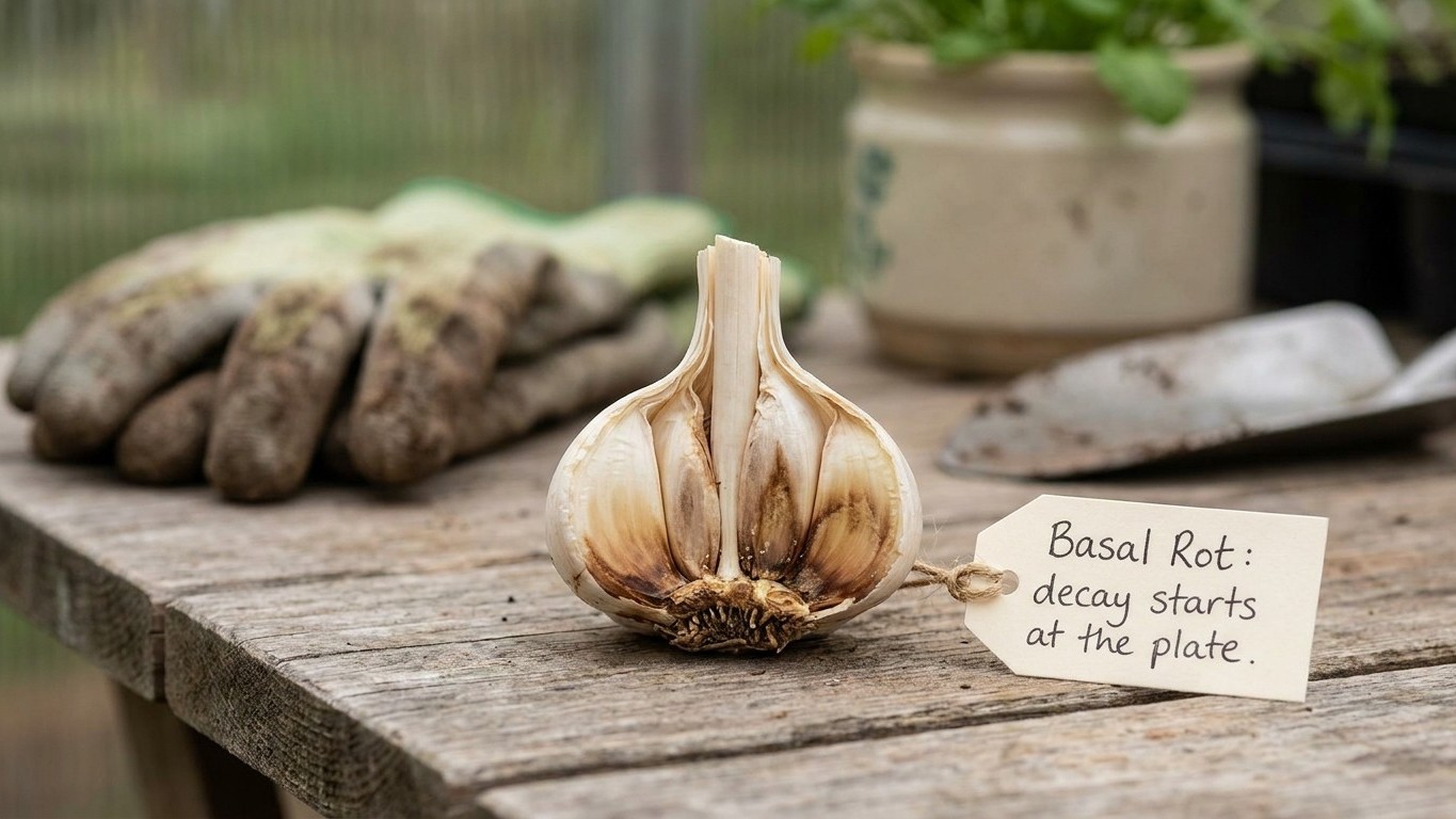 Fusarium Basal Rot in Garlic: Why Bulbs Rot From the Plate Up