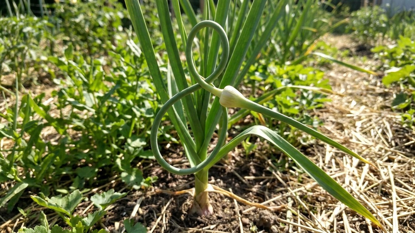 Garlic Bolting Early: What the Scape Tells You About the Bulb