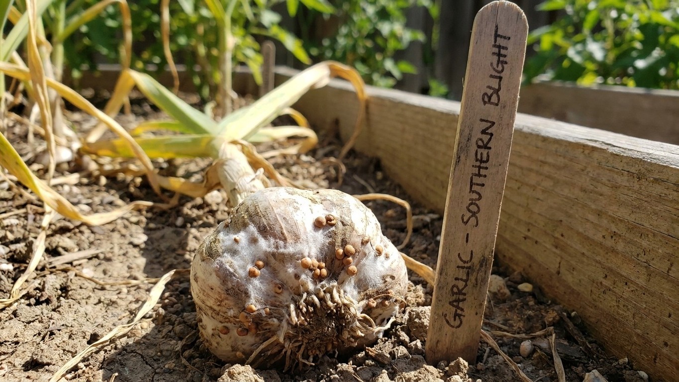 Southern Blight in Garlic: The Warm-Climate Rot