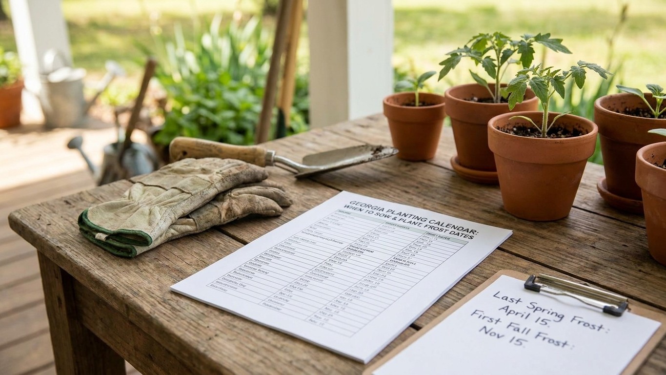 Georgia Planting Calendar: When to Sow and Plant, Frost Dates Included