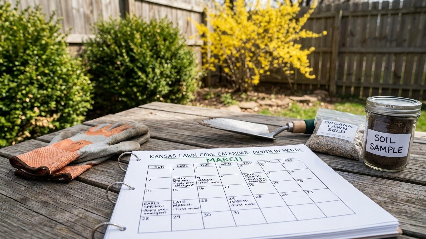 The Kansas Lawn Care Calendar, Month by Month