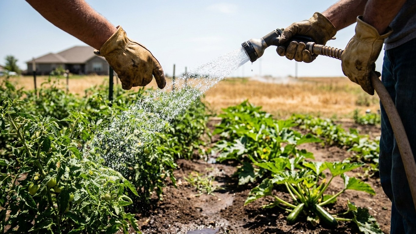 Watering a Garden in Kansas: How Much, How Often, and the Local Rules