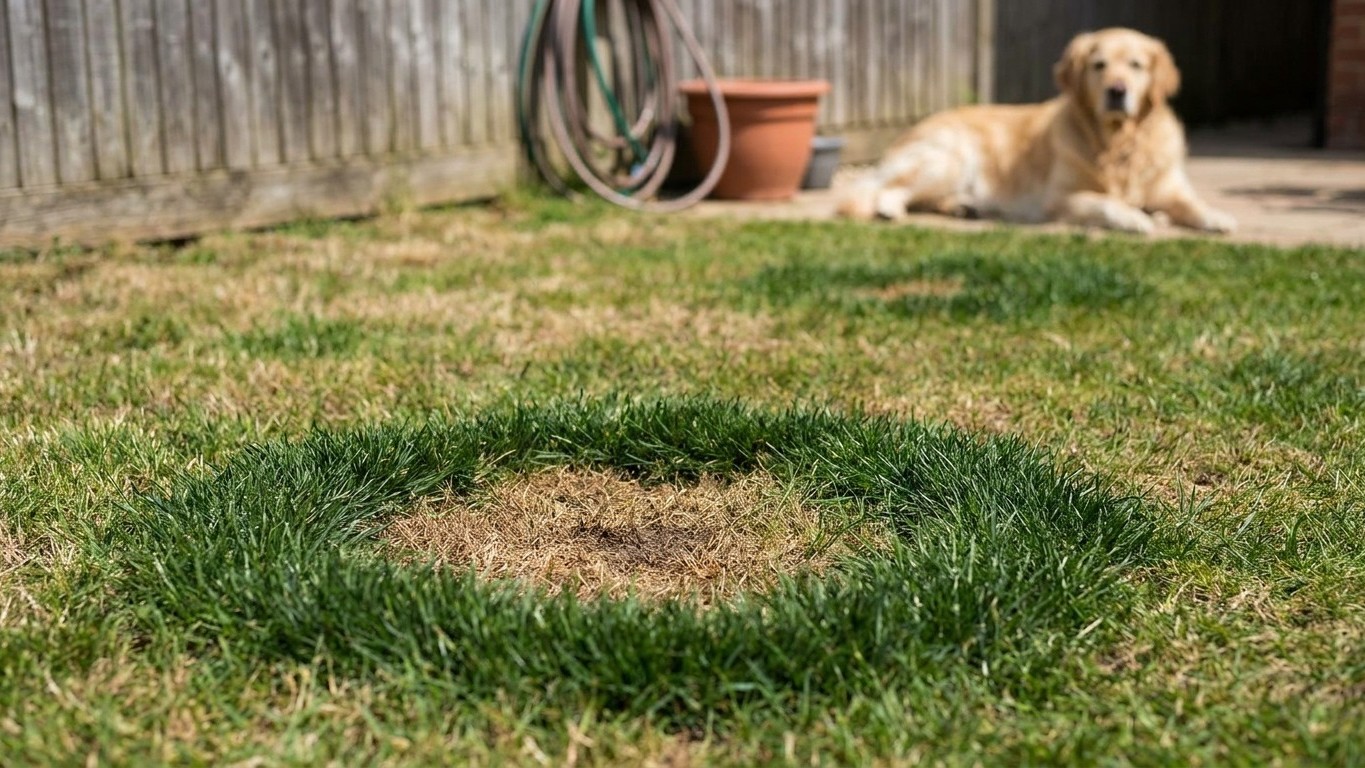 Dog Urine Spots: Why the Ring Is Green and the Middle Is Dead