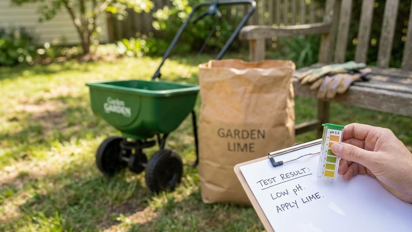 Liming a Lawn: Only After the Test Says So