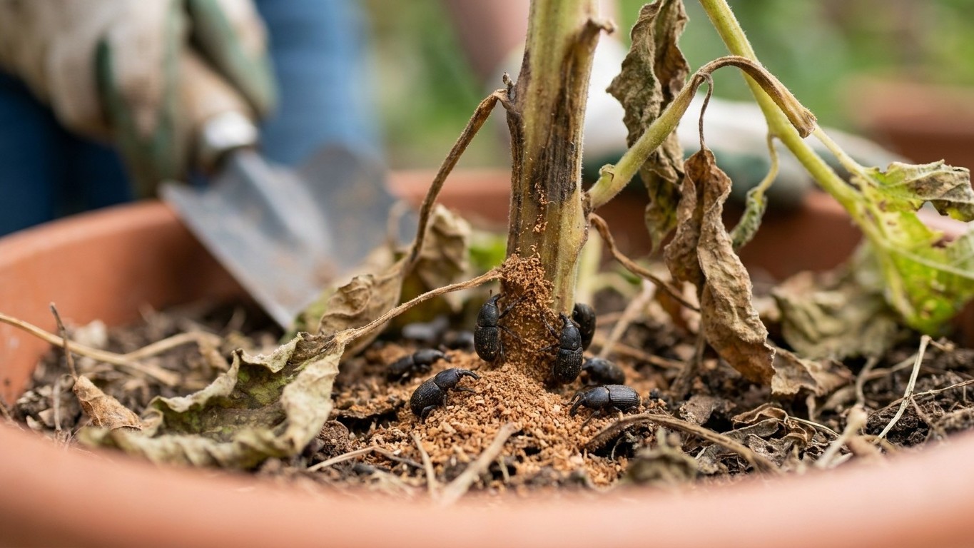 Billbugs: The Sawdust Under a Dying Stem