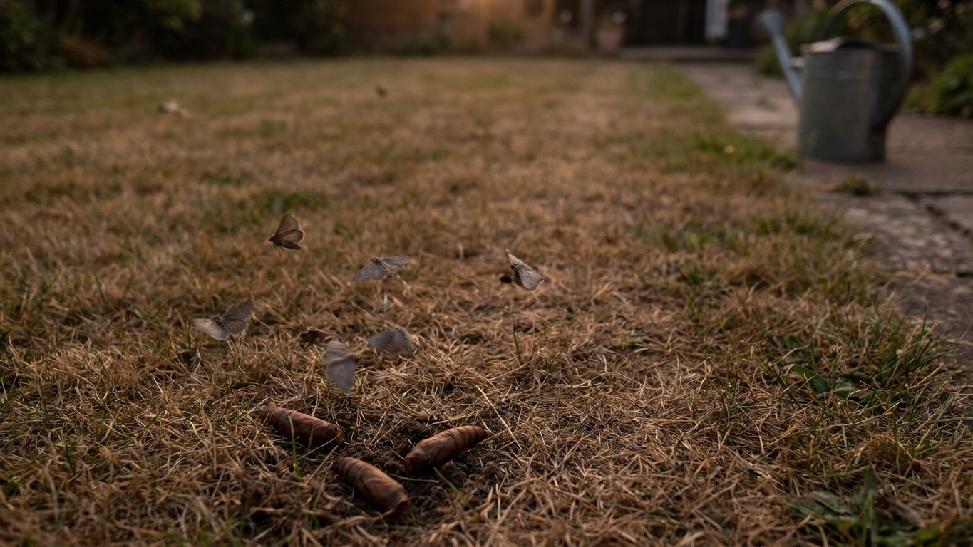 Sod Webworms: Small Brown Patches and Moths at Dusk