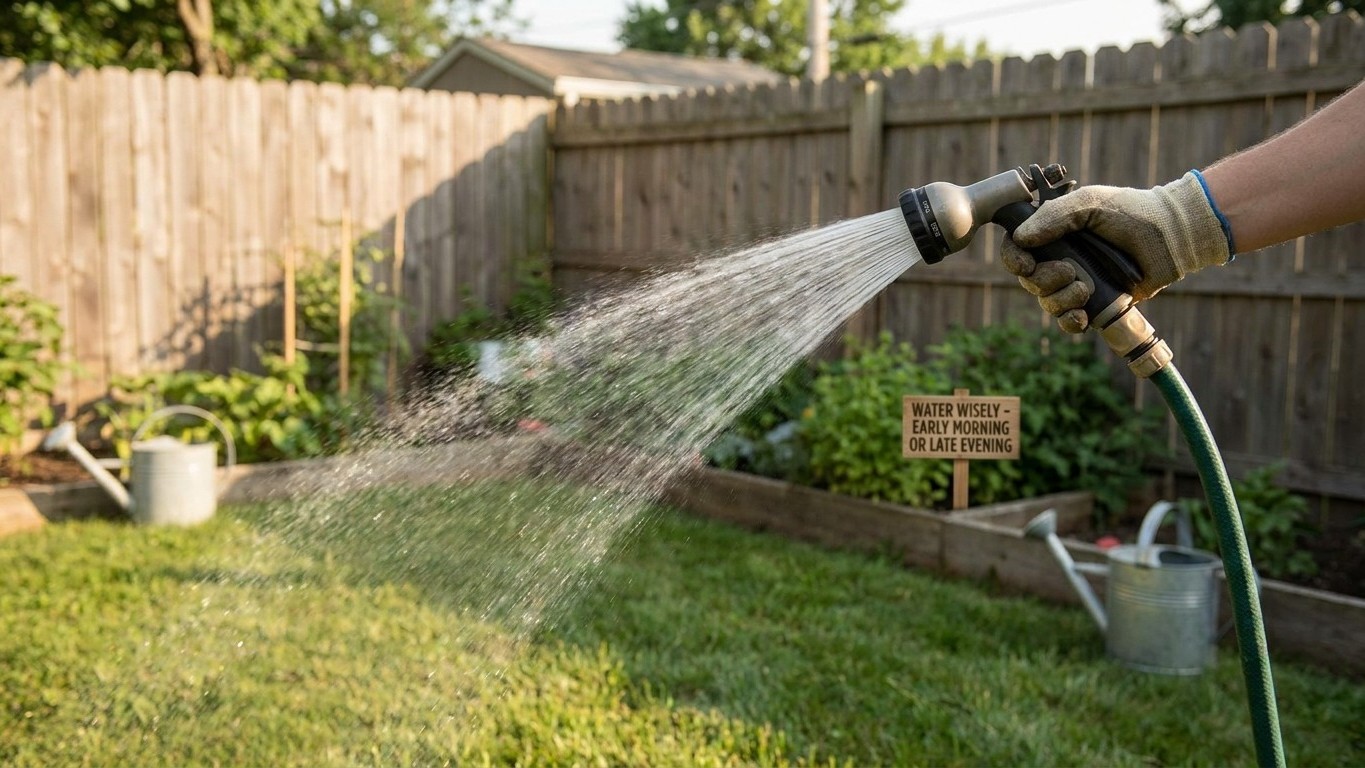 Watering a Lawn: How Much, How Often, and When of Day
