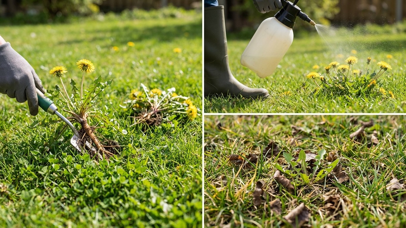 Dandelions in a Lawn: Pulling, Spraying, and What Comes Back