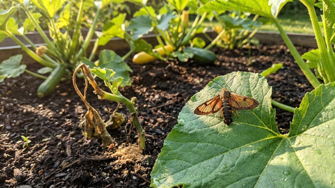 Squash vine borer in Maryland: When It Shows Up and What Stops It