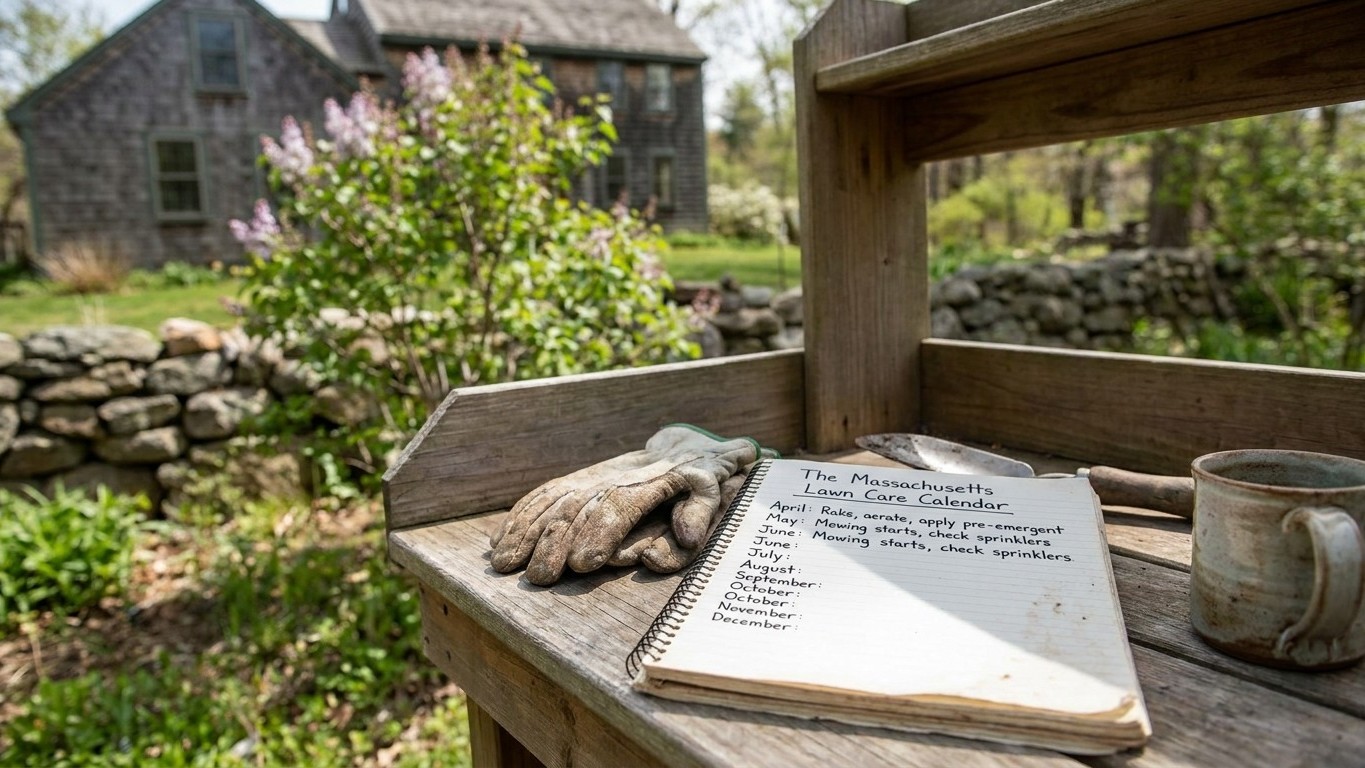 The Massachusetts Lawn Care Calendar, Month by Month