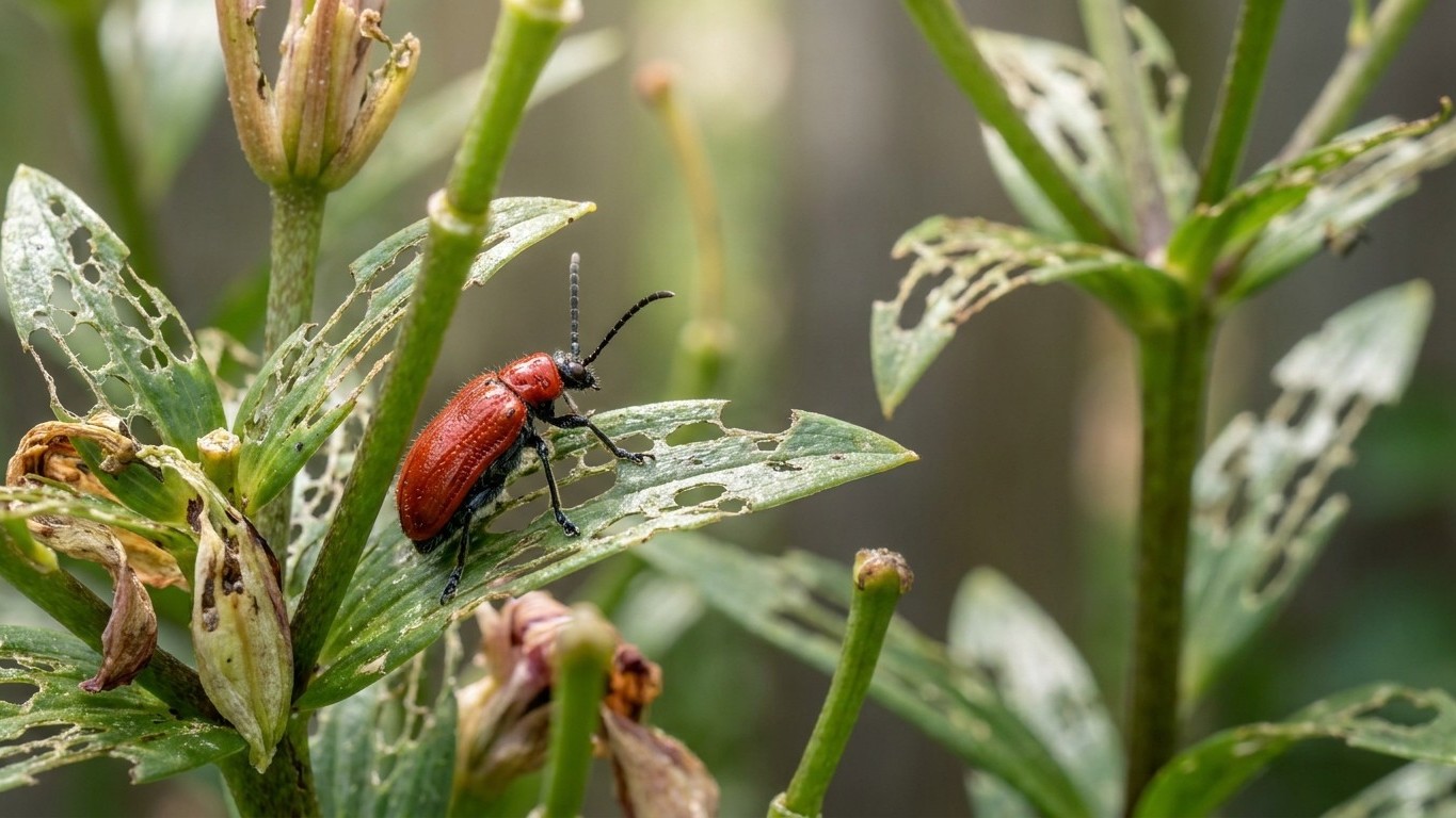 Lily leaf beetle in Massachusetts: When It Shows Up and What Stops It