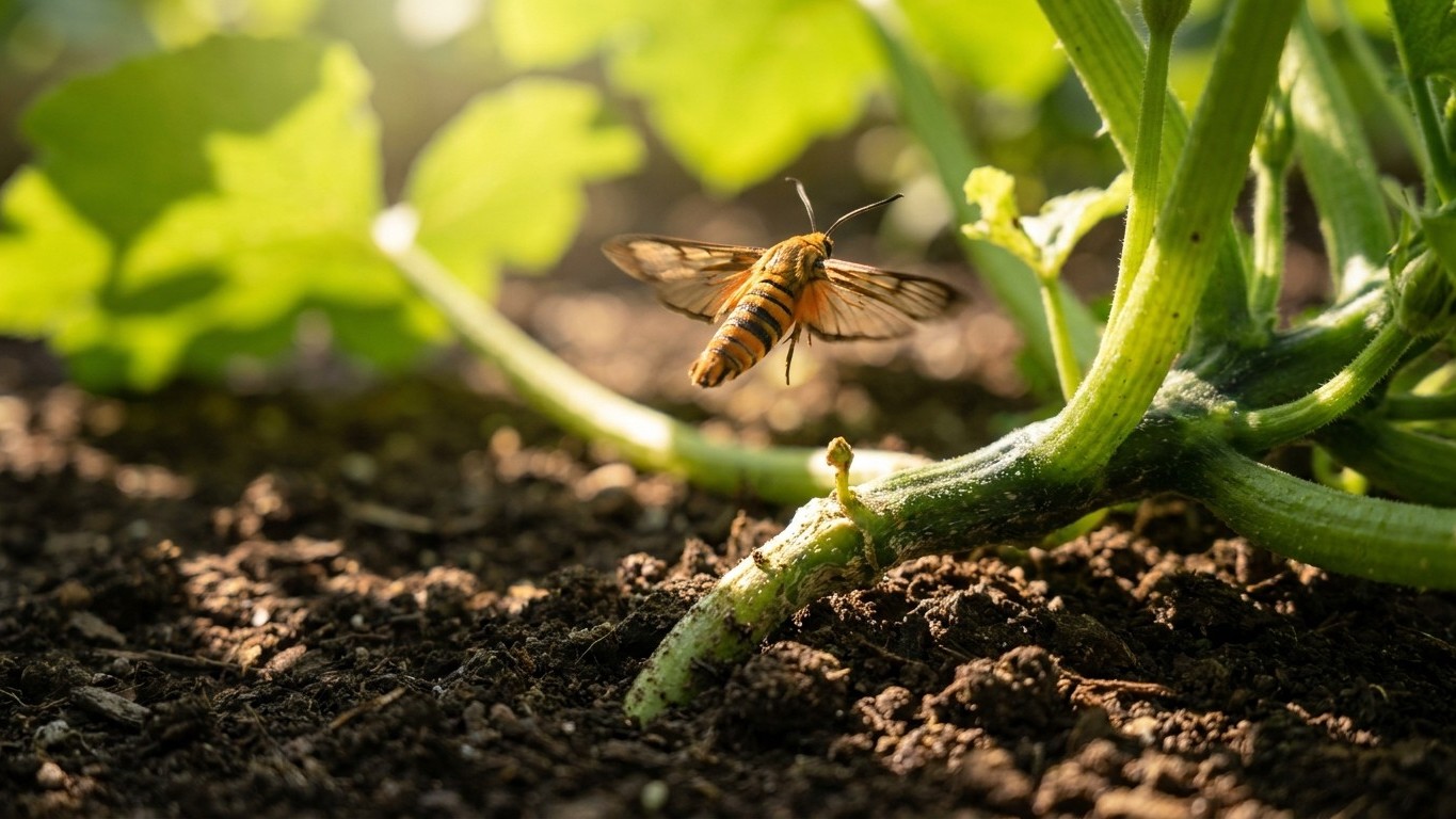 Squash vine borer in Massachusetts: When It Shows Up and What Stops It