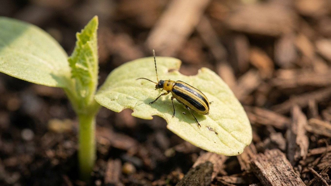 Striped cucumber beetle in Michigan: When It Shows Up and What Stops It