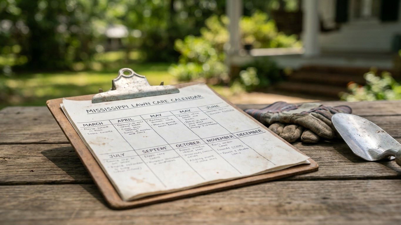 The Mississippi Lawn Care Calendar, Month by Month