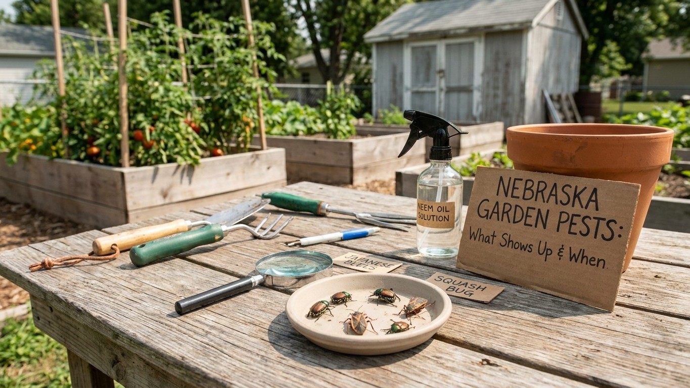 Garden Pests in Nebraska: What Shows Up, When, and How to Stop It