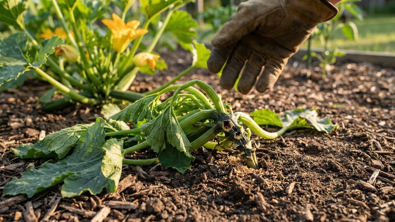 Squash vine borer in New Hampshire: When It Shows Up and What Stops It