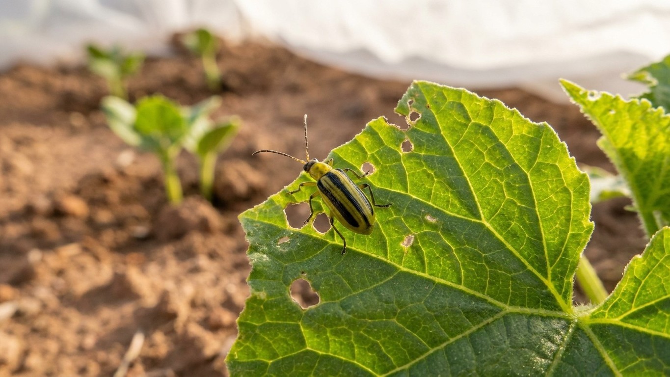 Striped cucumber beetle in New Mexico: When It Shows Up and What Stops It