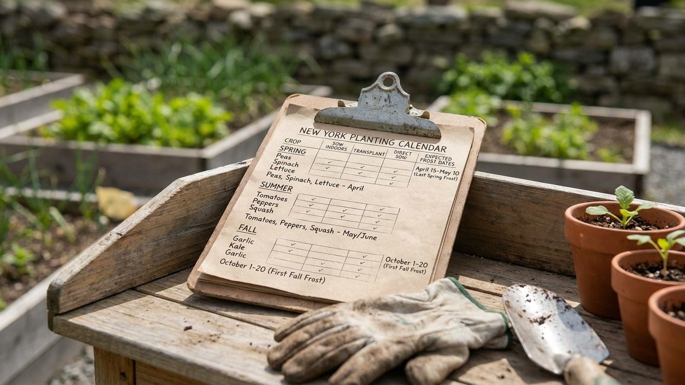 New York Planting Calendar: When to Sow and Plant, Frost Dates Included