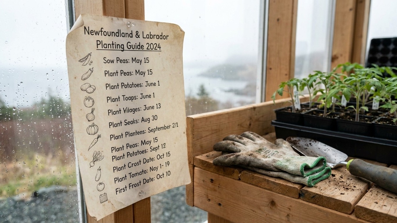 Newfoundland and Labrador Planting Calendar: When to Sow and Plant, Frost Dates Included