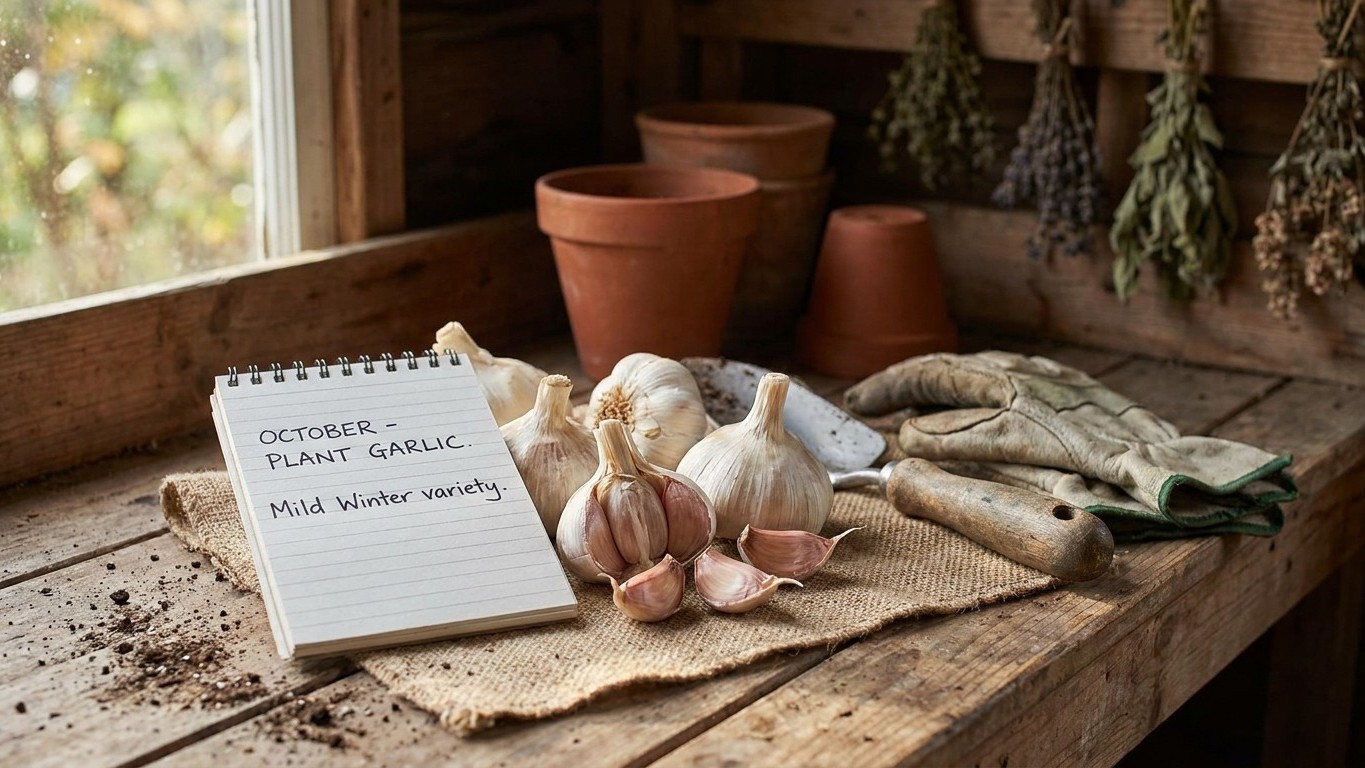 Nootka Rose Garlic: When to Plant the Silverskin Heads That Suit a Mild Winter