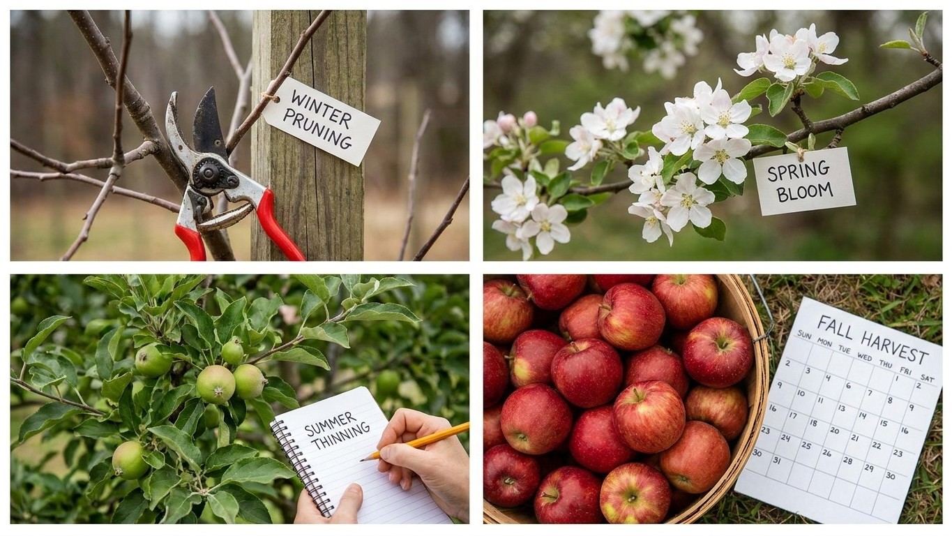 The North Carolina Apple Calendar, Stage by Stage