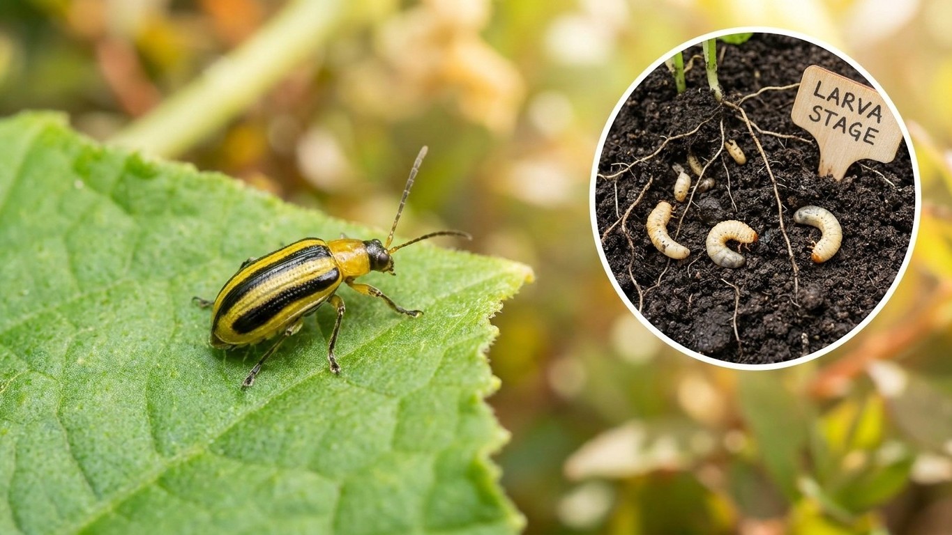Striped cucumber beetle in Ohio: When It Shows Up and What Stops It