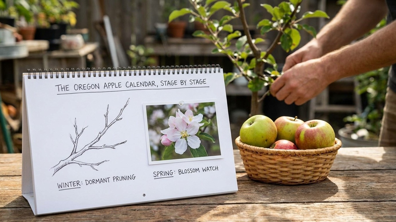 The Oregon Apple Calendar, Stage by Stage