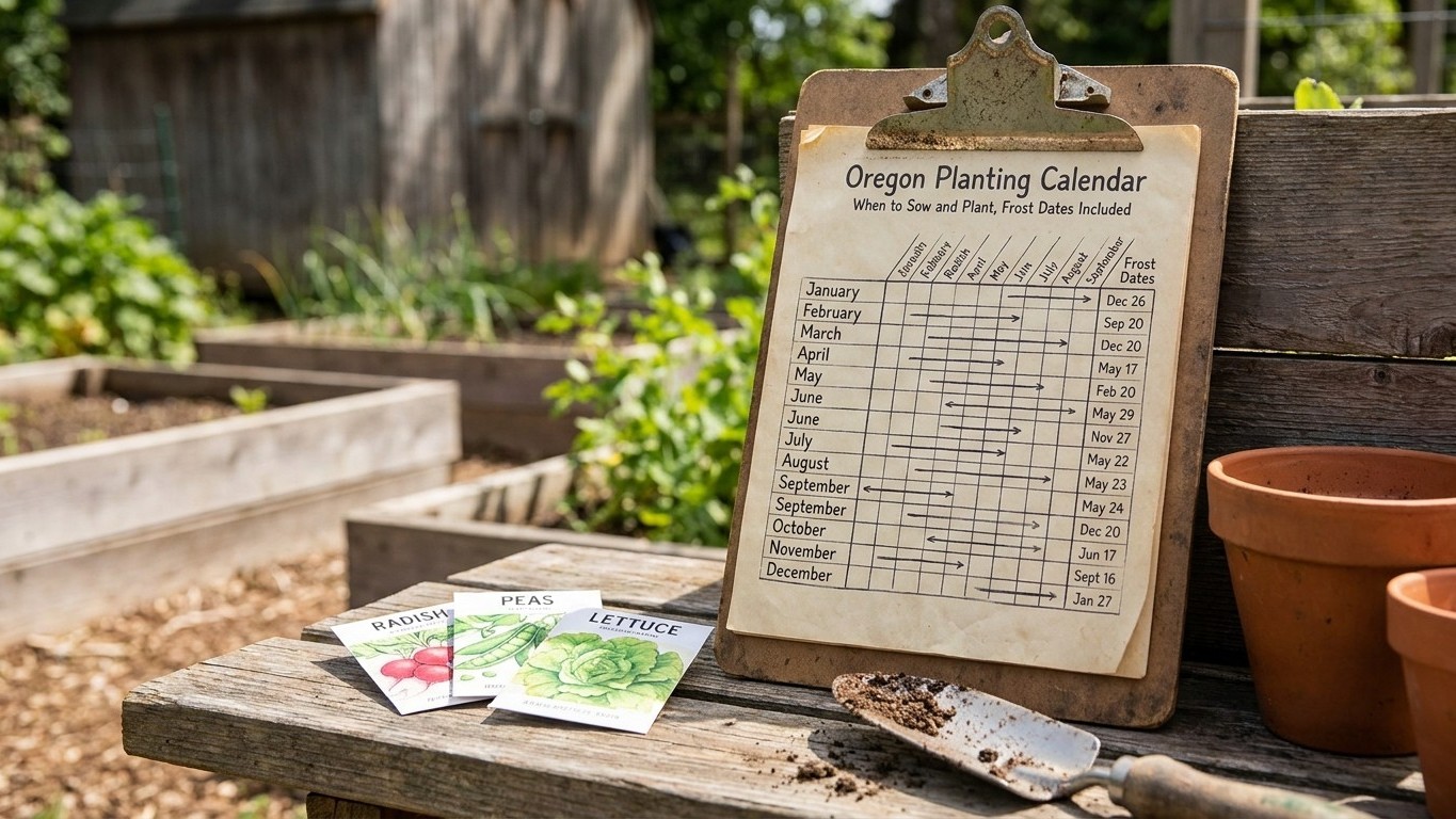 Oregon Planting Calendar: When to Sow and Plant, Frost Dates Included
