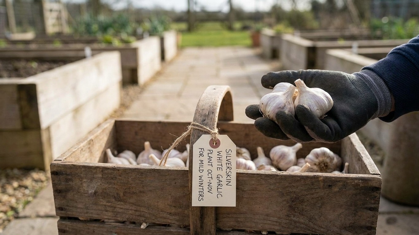 Silver White Garlic: When to Plant the Silverskin Heads That Suit a Mild Winter