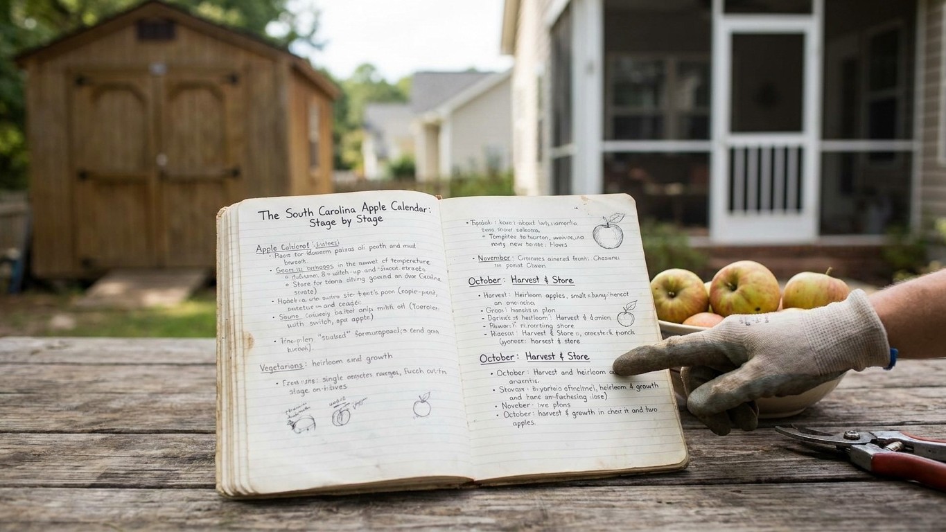 The South Carolina Apple Calendar, Stage by Stage