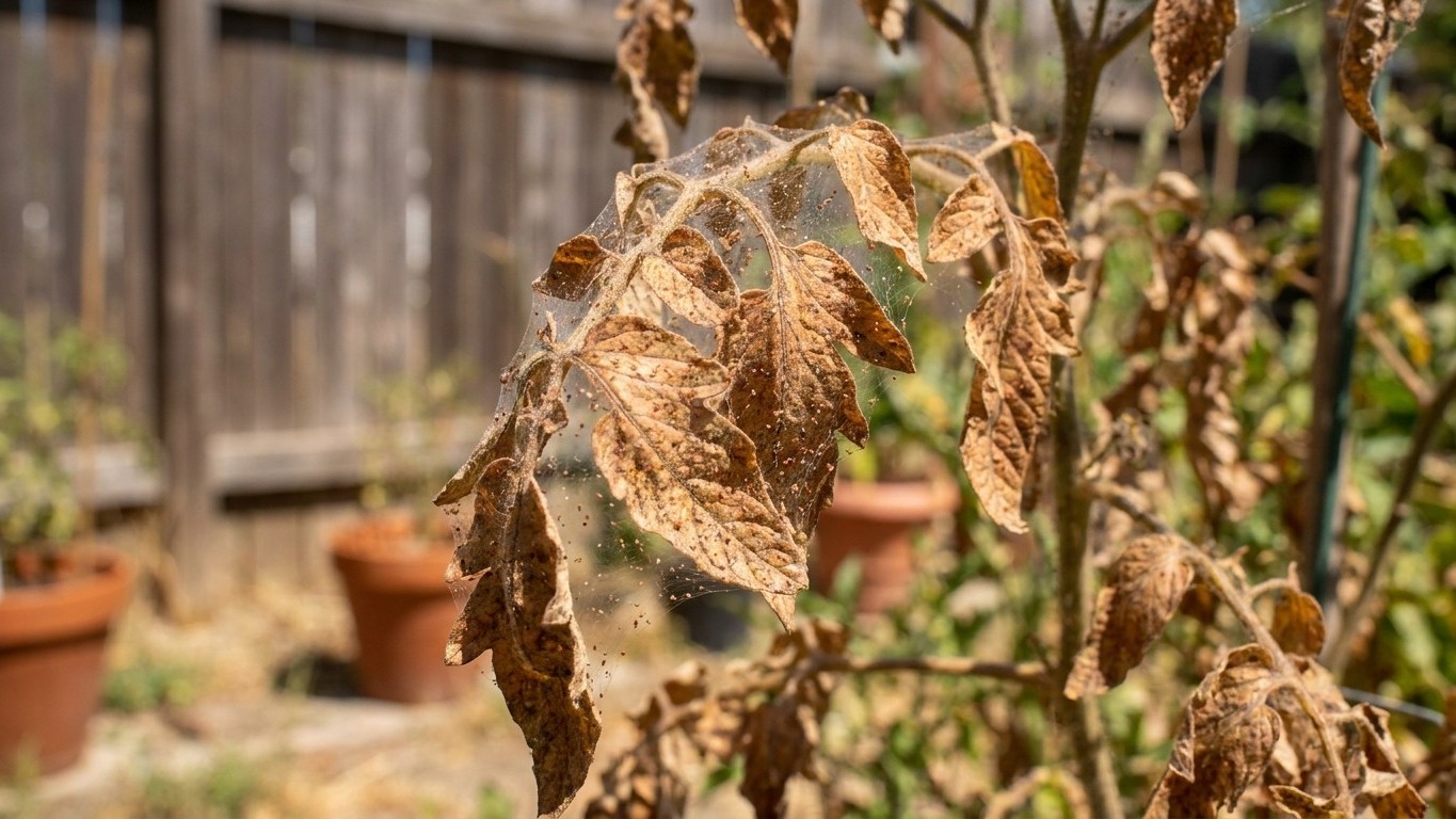Spider Mites: Bronzed Leaves in a Hot Dry Summer